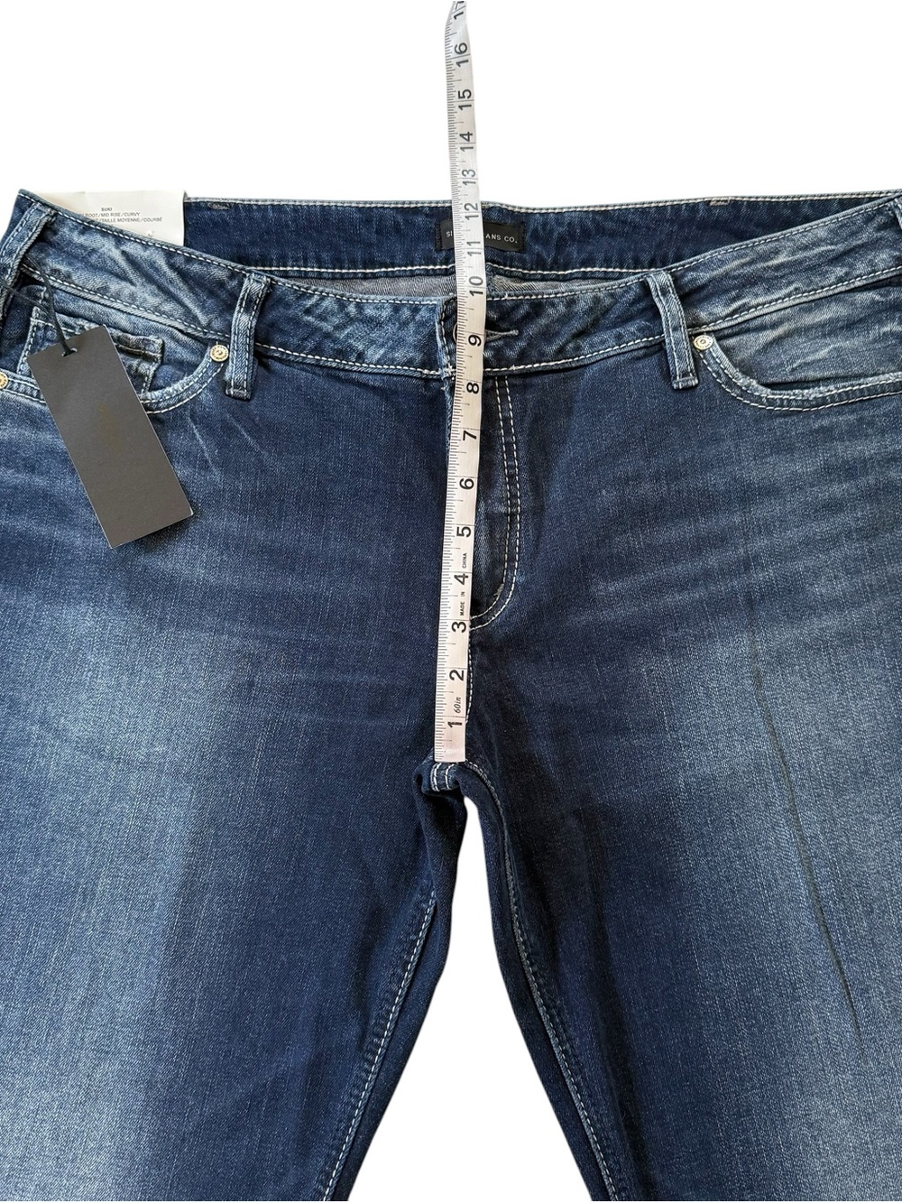 NWT Silver Jeans Suki Slim Boot Mid Rise Curvy Dark Wash Women’s Size W36/L33 - Picture 12 of 15